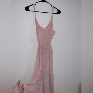 Pink sleeveless jumpsuit